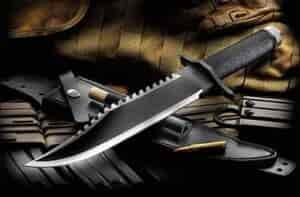12" Rambo serrated knife