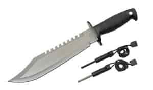large survival serrated knife 