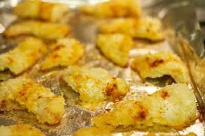 ladyfish nuggets baked to golden brown umm umm