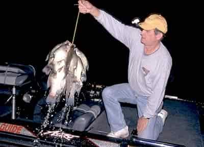 Night Crappie fishing with keith sutton