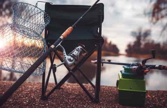 canva fishing. fishing equipment at the sunset. sport recreation concept MADaF tcOEE