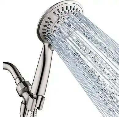 nickel handheld shower wand
