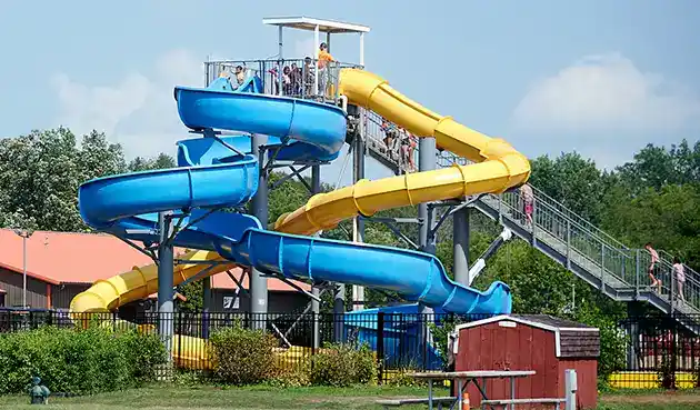 Waterslide at OConnells campgrounds