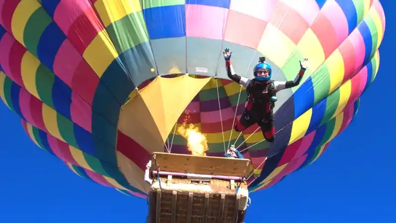 Can You Skydive from a Hot Air Balloon